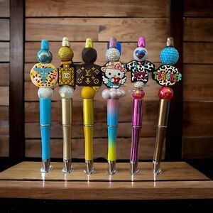 Hand made beadable pens and pencils